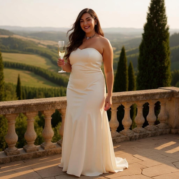 slim fit dress slacks White Satin Fit & Flare Collared Mini Dress